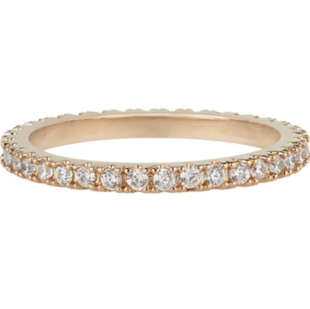 Golden eternity ring Stacking Ring / gems